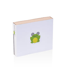 Load image into Gallery viewer, Sustainable baby gift box containing Kiddobloom baby silverware set
